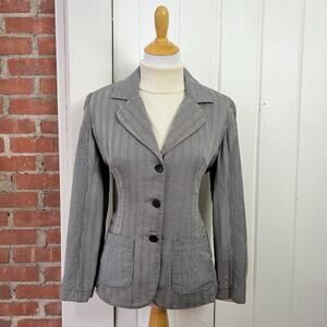 Vintage 90s Michael Glasser Blazer USA Tailored Herringbone Gingham Jacket 8